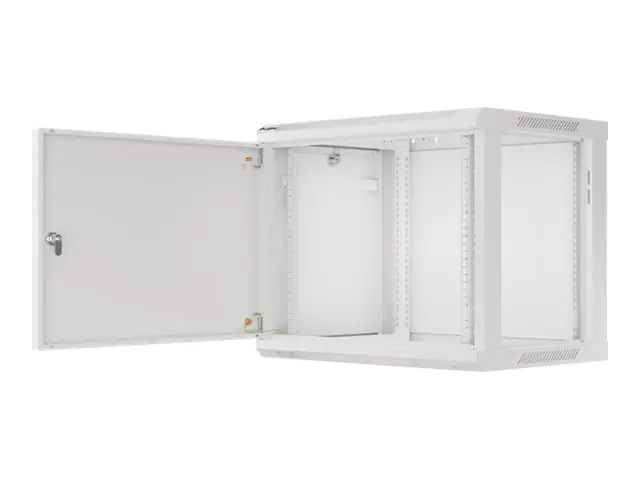 Lanberg WF01 64/66 V2 Series WF01-6409-00S - Gehäuse - geeignet für Wandmontage - Grau, RAL 7035 - 9U - 48.3 cm (19")
