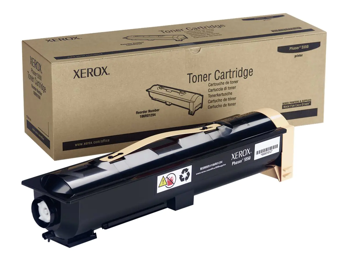 Xerox Phaser 5550 - Schwarz - Original - Tonerpatrone - für Phaser 5550/YDN, 5550B, 5550DN, 5550DT, 5550DX, 5550N, 5550V/DN, 5550V_DNS
