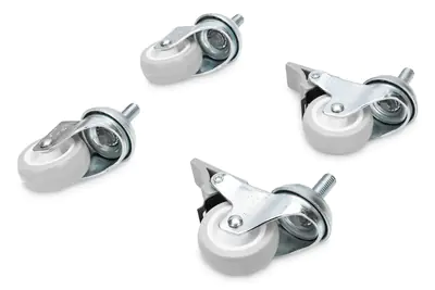 DIGITUS Feststellbare Laufrollen für Standard Wandgehäuse Unique DN-19 CASTOR-WM