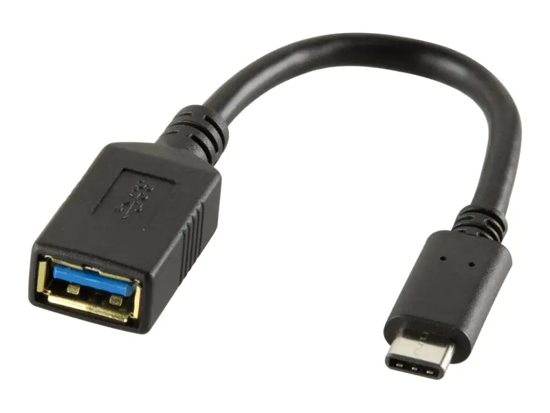 LogiLink - USB-Adapter - 24 pin USB-C (M) zu USB Typ A (W) - USB 3.1 - 15 cm - Schwarz