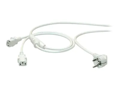 Roline - Stromkabel - power CEE 7/7 (M) zu power IEC 60320 C13 - Wechselstrom 250 V - 10 A - 2 m - weiß - Europa