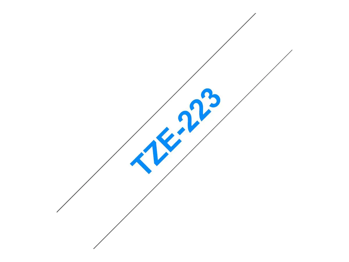 Brother TZe-223 - Blau auf weiß - Rolle (0,9 cm x 8 m) TZE223