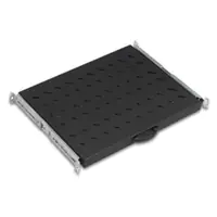 Ekivalan Systems BEACCSS1U4P550BL - Schiebbare Ablage - Schwarz - 30 kg - 1U - EN 61587-1:2012 IE