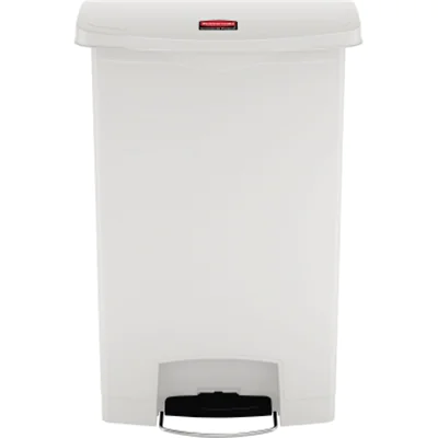 Rubbermaid Tretabfalleimer Slim Jim 1883561 Kunststoff 90l weiß