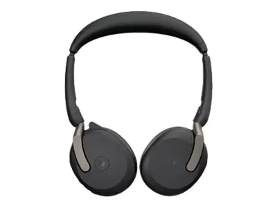 Jabra Evolve2 65 Flex MS Stereo - Headset - On-Ear - Bluetooth - kabellos - aktive Rauschunterdrückung - USB-C - Schwarz - Zertifiziert für Microsoft Teams