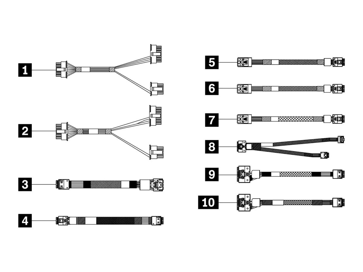 Lenovo Speicherkabelkit - für 3,5" SAS/SATA
