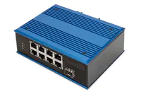 Digitus - Switch - industriell - unmanaged - 8 x 10/100 + 1 x Fast Ethernet SFP (uplink) - an DIN-Schiene montierbar