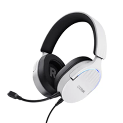 Trust GXT 490W FAYZO - Headset - 7.1-Kanal - ohrumschließend - kabelgebunden - USB-A - weiß