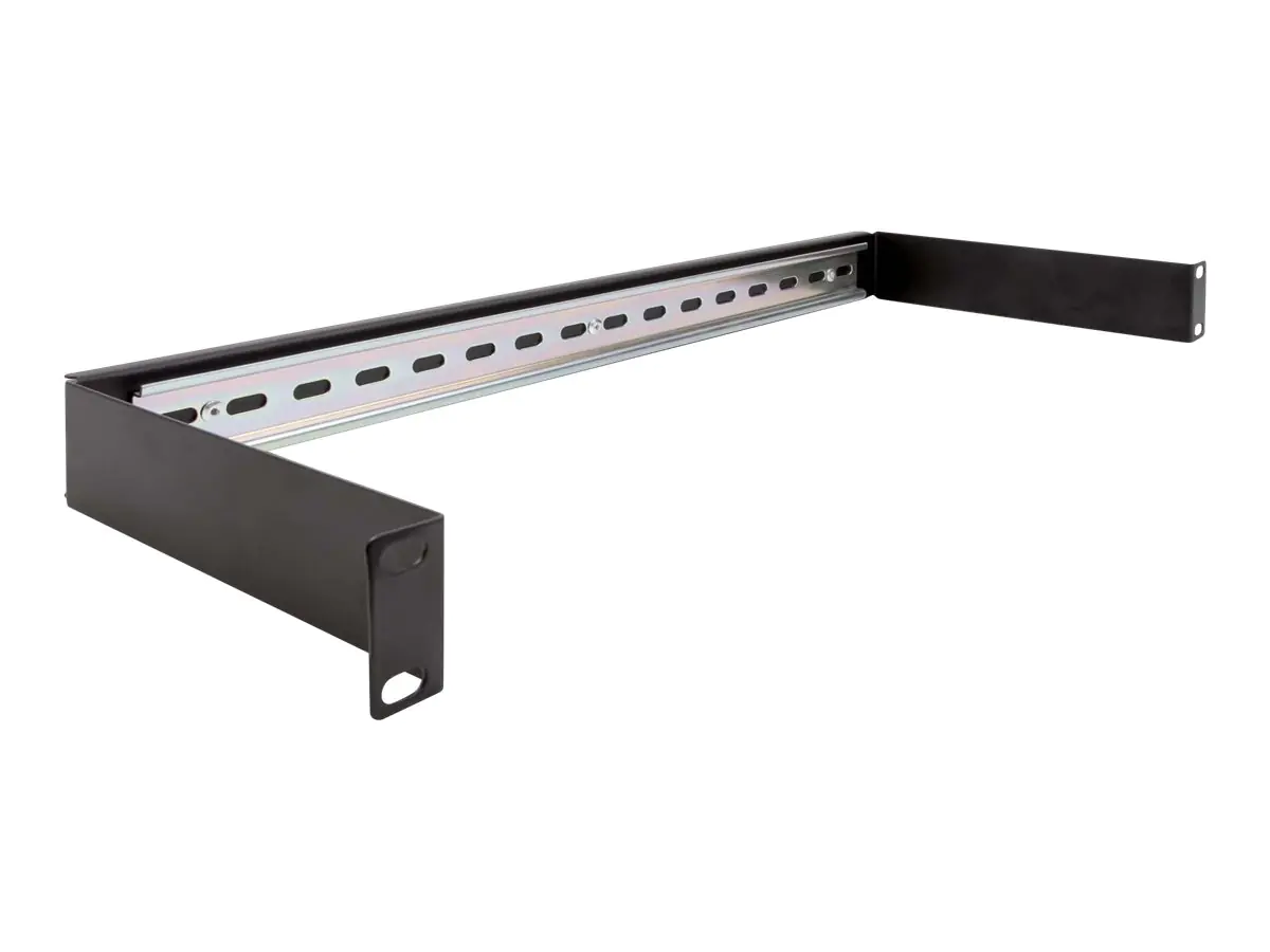 Delock DIN Schienenpanel - Rack montierbar - Schwarz - 1U - 48.3 cm (19") 66883