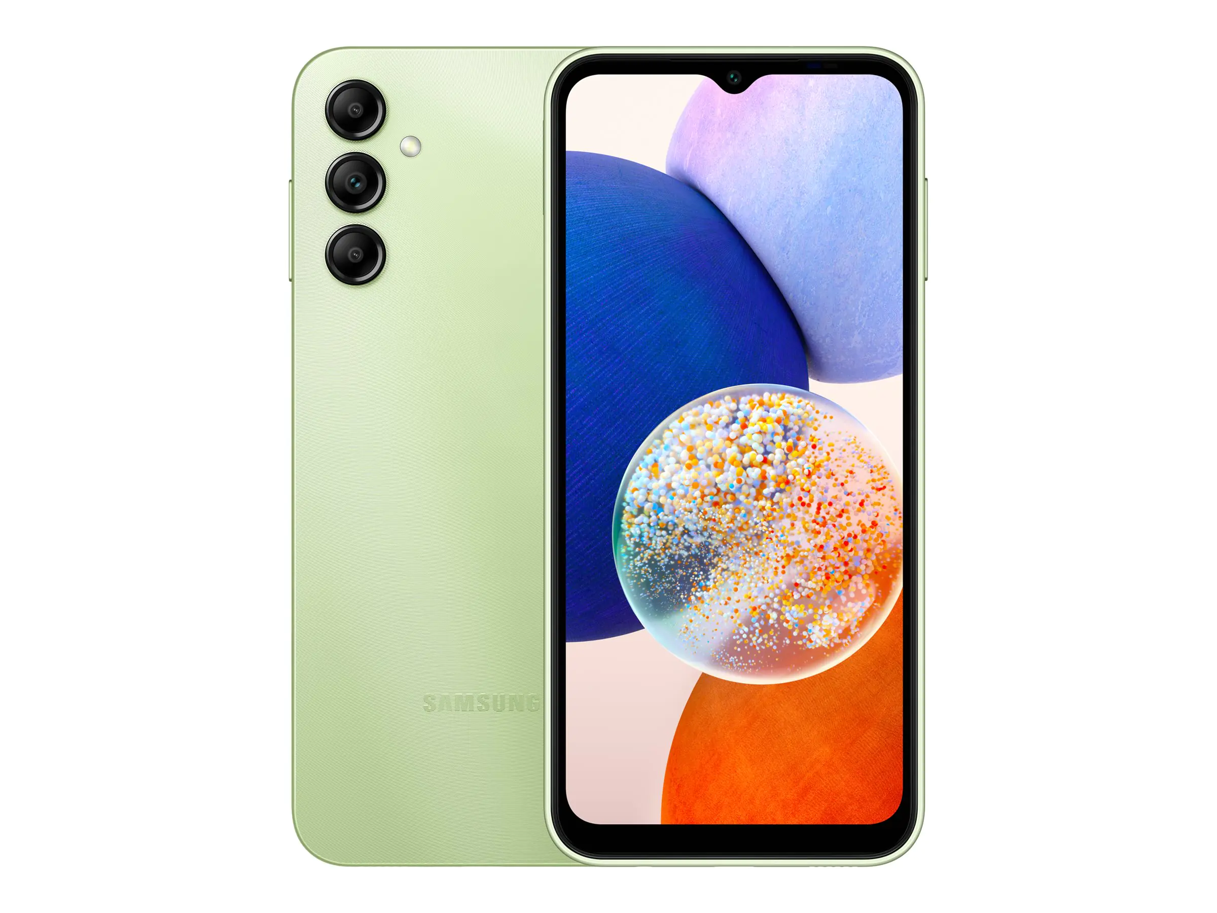Samsung Galaxy A14 5G - 5G Smartphone - Dual-SIM - RAM 4 GB / Interner Speicher 64 GB - microSD slot - LCD-Anzeige - 6.6" - 2408 x 1080 Pixel - Triple-Kamera 50 MP, 2 MP, 2 MP - front camera 13 MP - Hellgrün