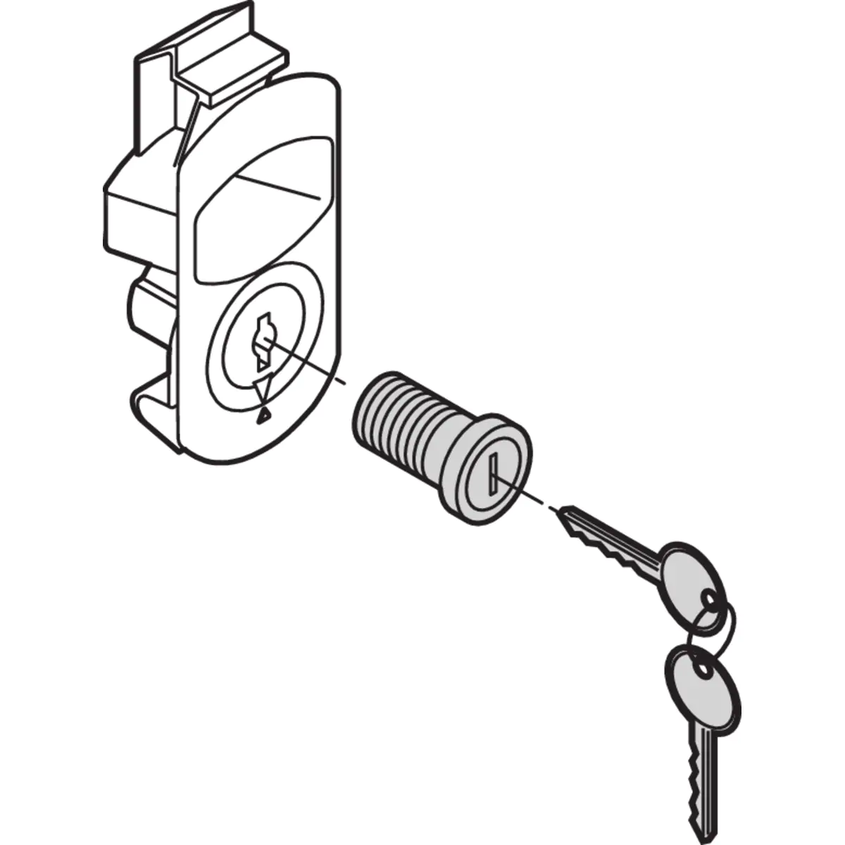 Schroff LOCK KIT SIDE PANEL