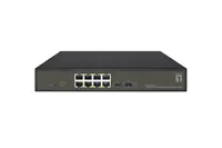 LevelOne Switch 8x GE GES-2110P 2xGSFP 19" 130W 8xPoE+ - Switch