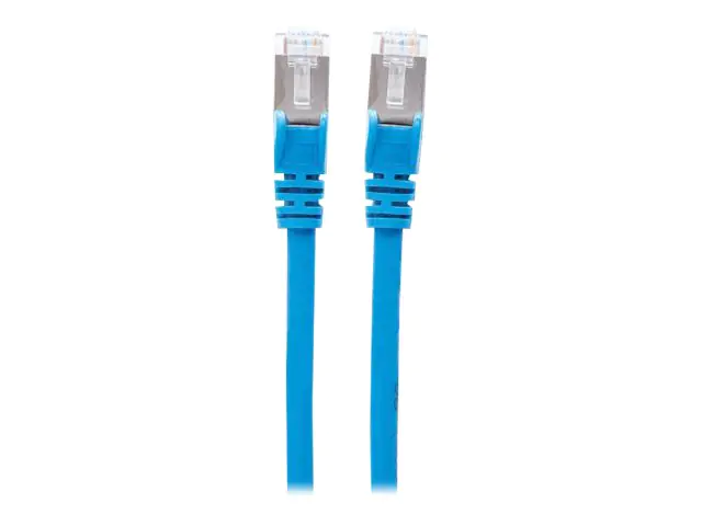Intellinet Network Patch Cable, Cat7 Cable/Cat6A Plugs, 7.5m, Blue, Copper, S/FTP, LSOH / LSZH, PVC, RJ45, Gold Plated Contacts, Snagless, Booted, Polybag - Patch-Kabel - RJ-45 (M) bis RJ-45 (M) - 7.5 m - SFTP - CAT 7 (Kabel) / CAT 6a (Anschlüsse) - halog