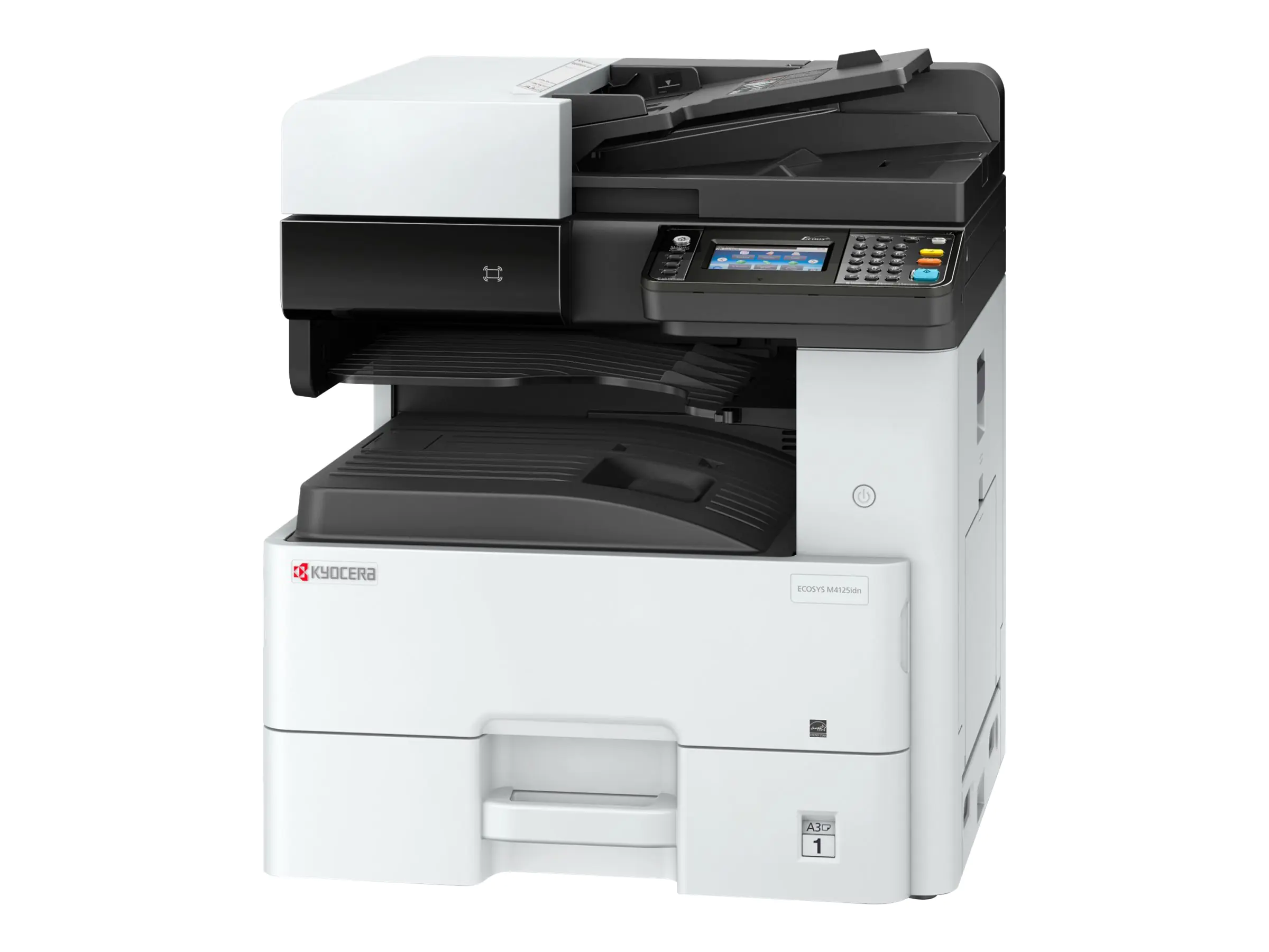 Kyocera ECOSYS M4125idn - Multifunktionsdrucker - s/w - Laser - A3/Ledger (297 x 432 mm) (Original) - A3/Ledger (Medien) - bis zu 25 Seiten/Min. (Kopieren) - bis zu 25 Seiten/Min. (Drucken) - 600 Blatt - USB 2.0, Gigabit LAN, USB 2.0-Host