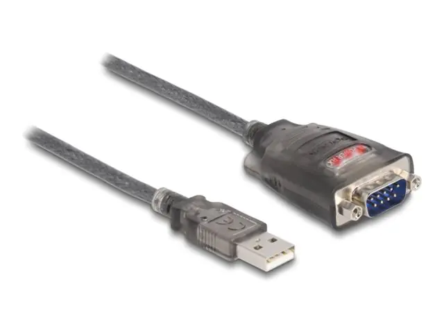Delock - Netzwerkadapter - USB - RS-232 - Schwarz, durchsichtig