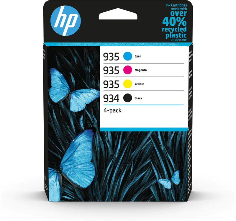 HP 934/935 - 4er-Pack - Schwarz, Gelb, Cyan, Magenta - original - Tintenpatrone - für Officejet 6812, 6815, 6820; Officejet Pro 6230, 6230 ePrinter, 6830, 6835