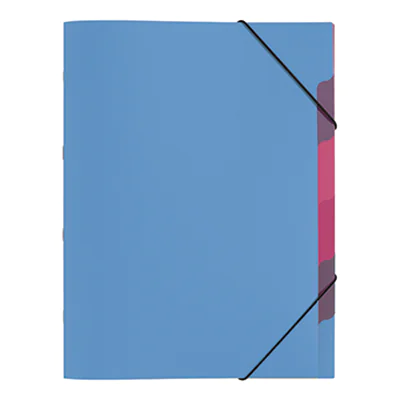 PAGNA Ordnungsmappe Funky School 41803-13 A4 5Fächer PP hellblau