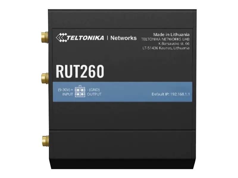 Teltonika RUT260 - Wireless Router - WWAN 2,4 GHz - 3G, 4G - an DIN-Schiene montierbar