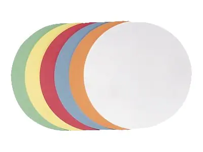 Franken GmbH FRANKEN - Moderationskarte - Kreis - Durchmesser: 9,5 cm - weiß, Gelb, Rot, grün, orange, Hellblau (Packung mit 300) UMZS 10 99