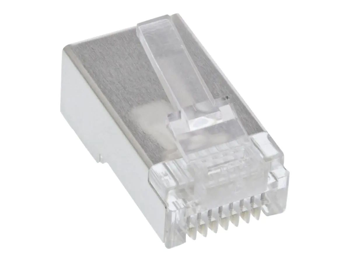 InLine - Patch-Anschluss - RJ-45 (M) - abgeschirmt (Packung mit 100)