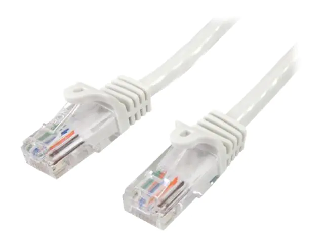 StarTech 5m Cat5e Ethernet Netzwerkkabel Snagless mit RJ45 - Cat 5e UTP Kabel - Weiß - Netzwerkkabel - RJ-45 (M) bis RJ-45 (M) - 5 m - UTP - CAT 5e - ohne Haken, verseilt - weiß