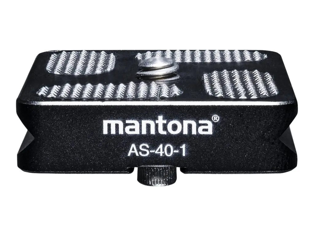 mantona 21460, Schwarz, Gummi, 1/4 Zoll, 40 mm, 38 mm, 10 mm