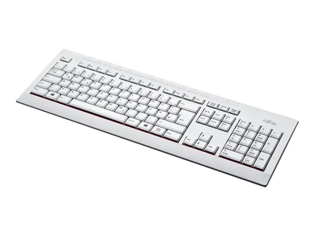 Fujitsu KB521 - Tastatur - USB - Deutsch - Marble Gray - OEM - für Celsius C780, J550, M7010, R970; ESPRIMO P558, Q958; FUTRO S5010, S7010, S9010
