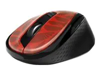 Rapoo M500 - Maus - optisch - 7 Tasten - kabellos - 2.4 GHz, Bluetooth 4.0, Bluetooth 3.0 - kabelloser Empfänger (USB) - Rot
