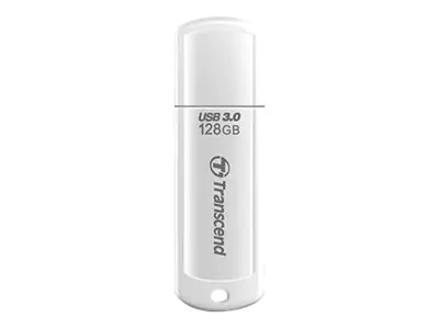 Transcend JetFlash 730 - USB-Flash-Laufwerk - 128 GB - USB 3.0 - weiß