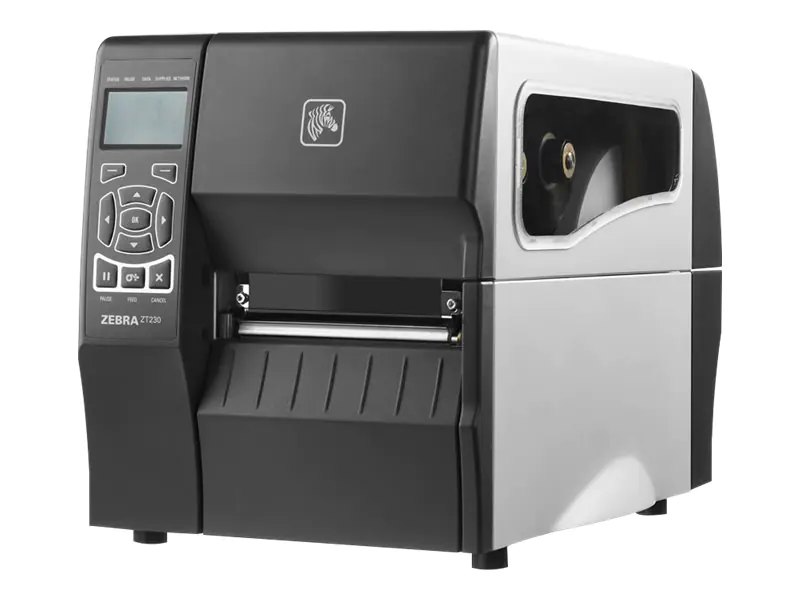 Zebra ZT230 - Etikettendrucker - Thermotransfer - Rolle (11,4 cm) - 203 dpi - bis zu 152 mm/Sek. - USB, LAN, seriell - Cutter