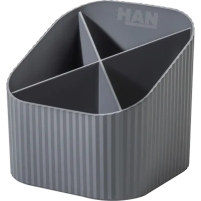 HAN Stifteköcher KARMA 11,1 x 10,5 x 11,1 cm (B x H x T) Kunststoff, 80-100 % Rezyklat öko-grau