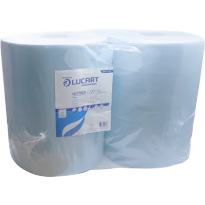 LUCART Putzrolle Skytech XL 36 x 36 cm (B x L) 2-lagig Papier blau 2 Rl./Pack.
