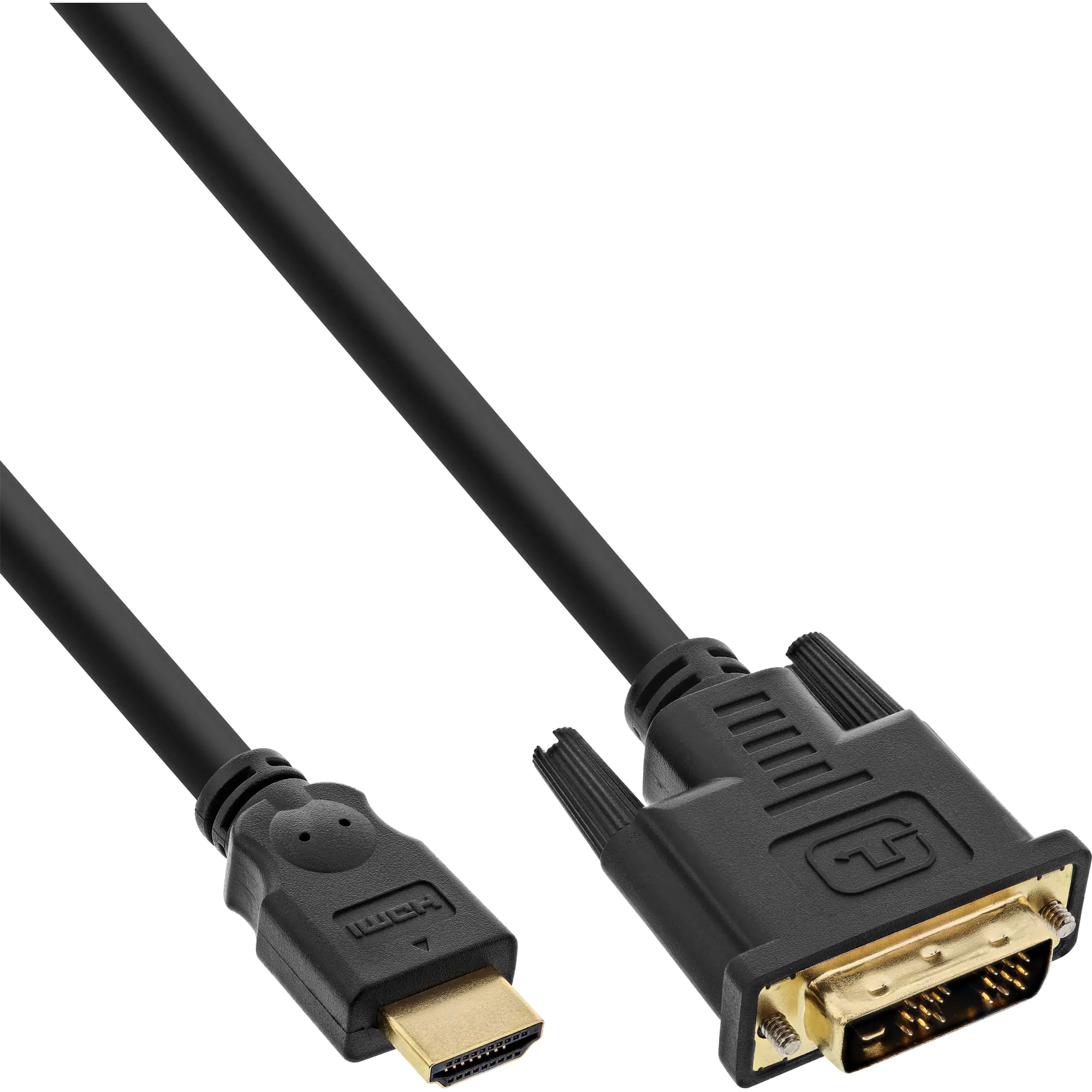 InLine - Adapterkabel - Single Link - HDMI männlich zu DVI-D männlich - 2 m - abgeschirmt - Schwarz