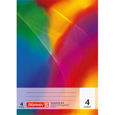 BRUNNEN Schulheft 104530402 DIN A5 32Blatt liniert