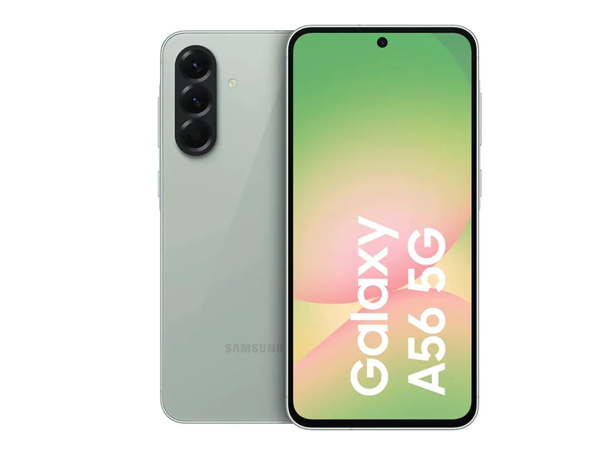 Samsung Galaxy A56 - 5G Smartphone - Dual-SIM - RAM 8 GB / Interner Speicher 128 GB - OLED-Display - 6.7" - 2340 x 1080 Pixel (120 Hz) - Triple-Kamera 50 MP, 12 MP, 5 MP - front camera 12 MP - Telekom - großartiges Oliven-Grün