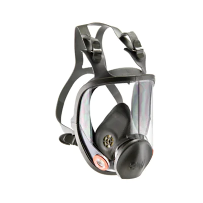 3M Vollmaske 6800M M A1P2 Elastomer/Polycarbonat schwarz/transparent