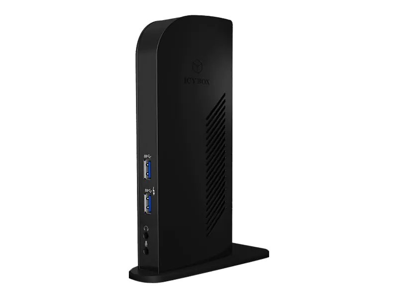 ICY BOX IB-DK2242AC - Dockingstation - USB-C - 2 x DP - 1GbE - 45 Watt