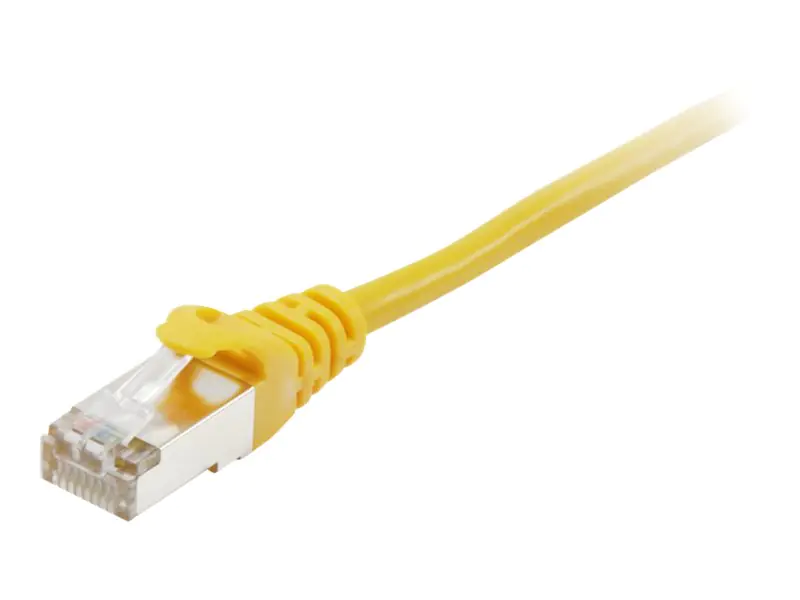 equip - Patch-Kabel - RJ-45 (M) zu RJ-45 (M) - 25 cm - SFTP, PiMF - CAT 6a - halogenfrei, geformt, ohne Haken, verseilt - Gelb