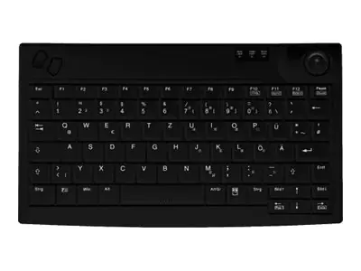 Active Key AK-440-TU - Tastatur - mit Trackball - USB - QWERTY - USA - Schwarz