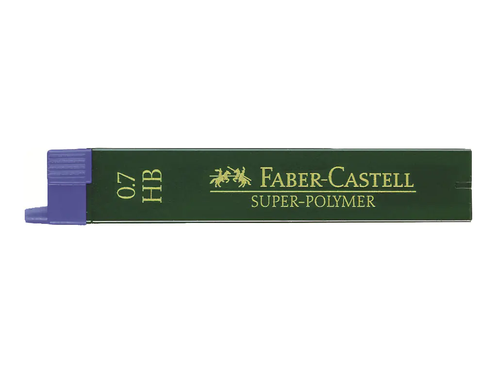 FABER-CASTELL Super-Polymer - Bleistiftmine - Superpolymer - HB - Intense Black - 0.7 mm (Packung mit 12) 120700