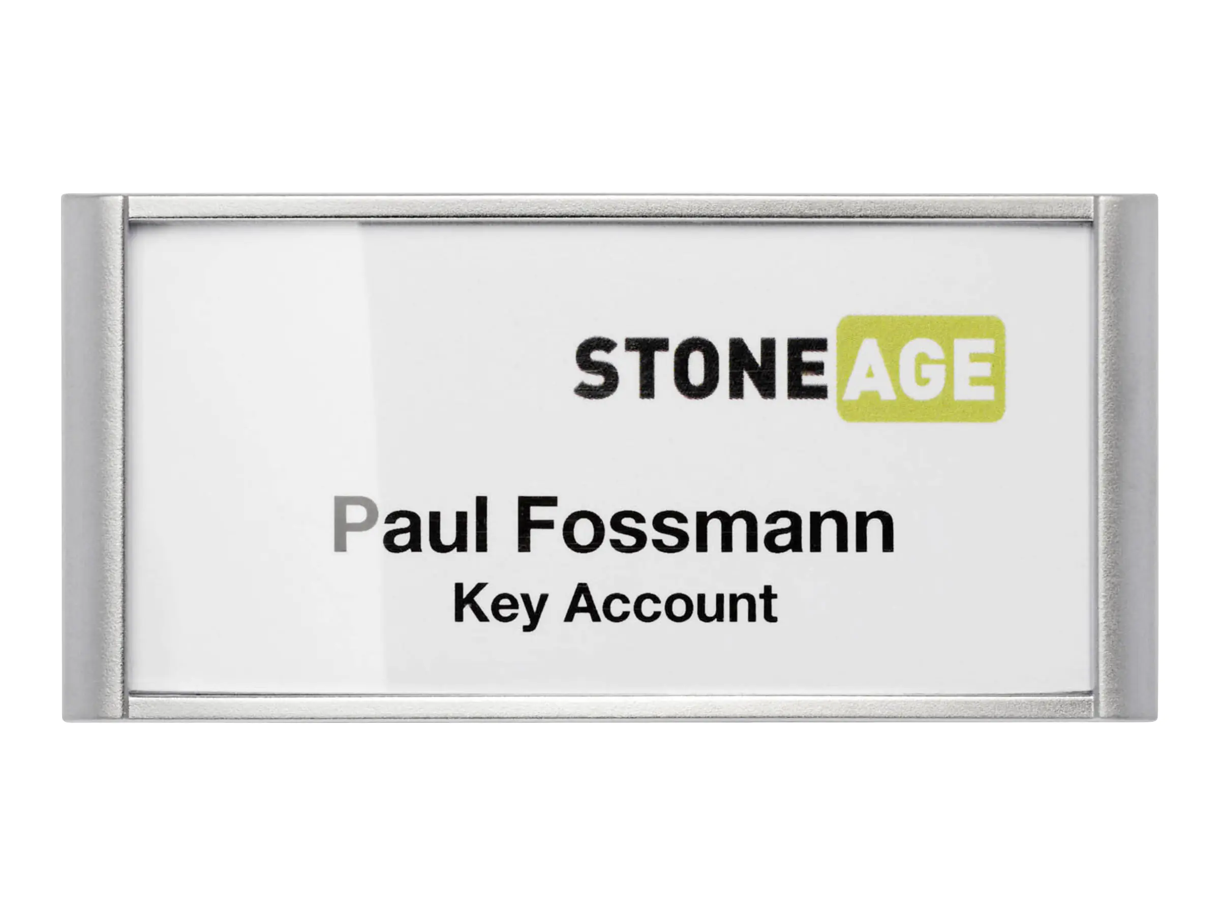 Durable CLASSIC - Namensschildhalterung - für 34 x 74 mm - Magnet - Silber (Packung mit 10) 8542-23