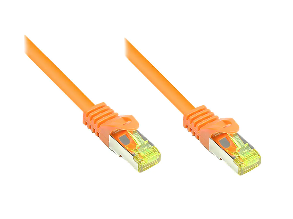 Good Connections RJ45 Patchkabel mit Cat. 7 Rohkabel und Rastnasenschutz (RNS) - S/FTP - PiMF