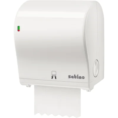 Satino Handtuchspender AutoCut Midi Satino Toilettenpapier prestige 317950, 317830, 317820, comfort 317940 31,5 x 32,5 x 21,7 cm (B x H x T) Kunststoff weiß