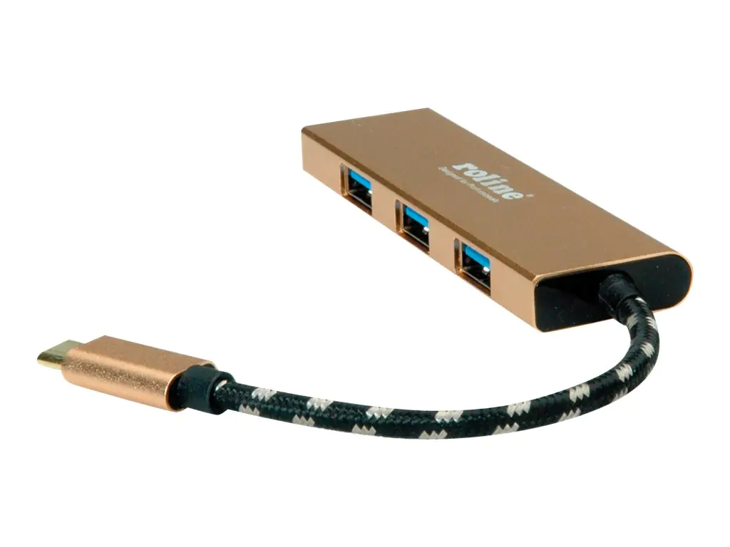 ROLINE USB-C Hub - 4x USB 3.2 Gen 1 - Desktop - 14.02.5039