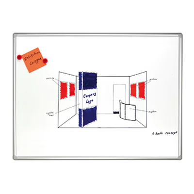 Franken Whiteboard Pro SC8206 240x120cm magnethaftend ws
