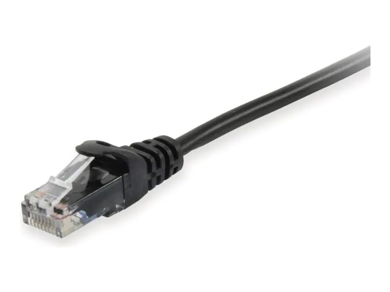 equip - Patch-Kabel - RJ-45 (M) zu RJ-45 (M) - 1.5 m - U/UTP, nicht abgeschirmt - CAT 6 - geschirmt, geformt - Schwarz