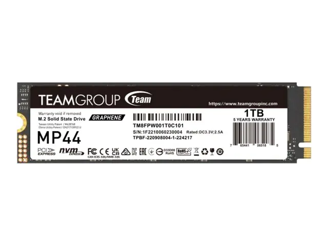 Team Group MP44 - SSD - 1 TB - intern - M.2 2280 - PCIe 4.0 x4 (NVMe)