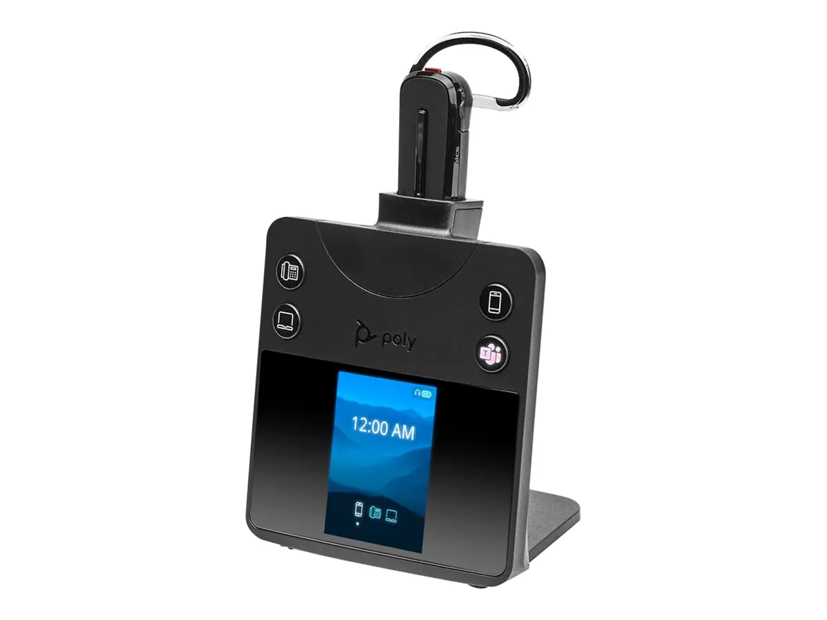 Poly Savi 8445 OFFICE - Savi 8400 series - Headset - konvertierbar - DECT / Bluetooth - kabellos - Schwarz