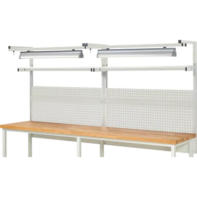 RAU Werkzeugwand Komplettset 04 3.000 x 1.380 x 350 mm (B x H x T) Stahl, pulverbeschichtet lichtgrau