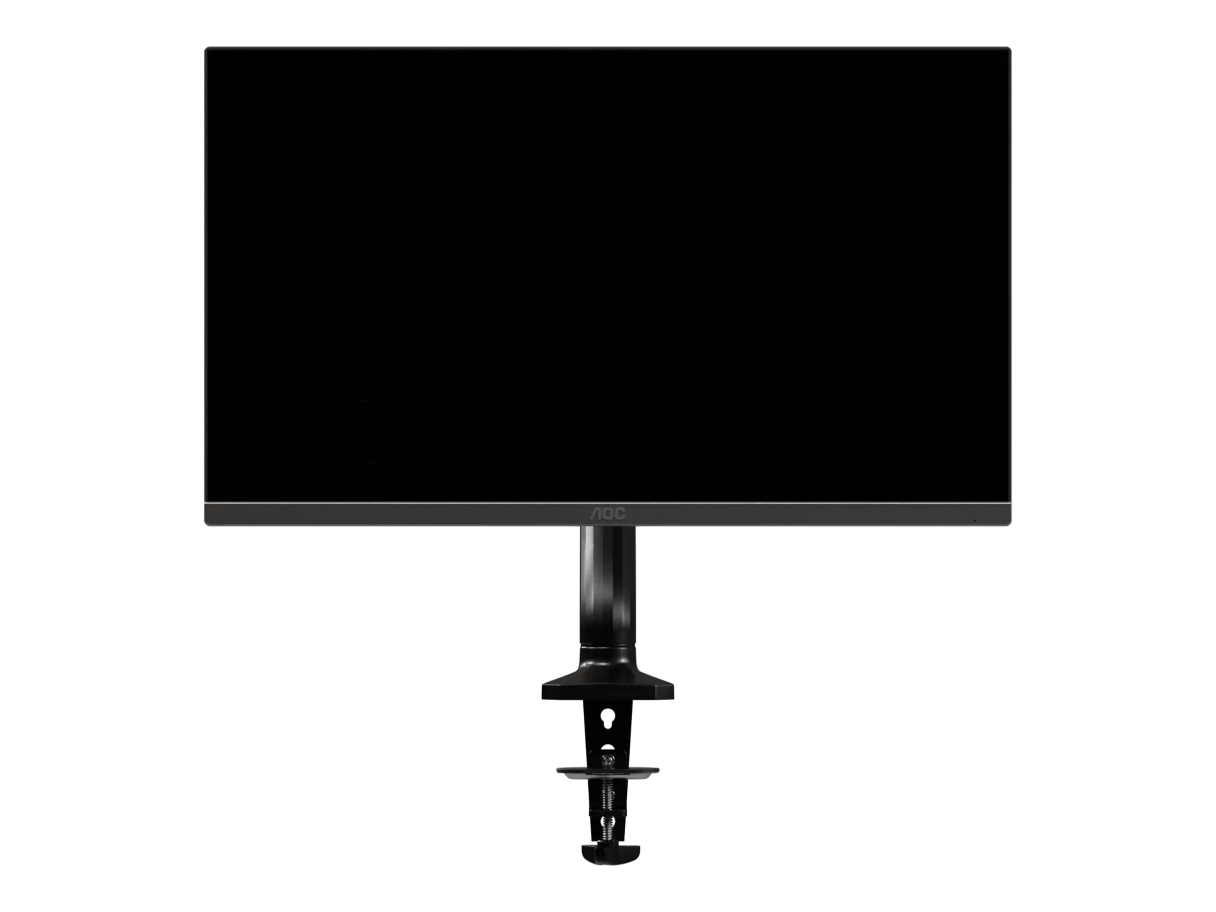 AOC AS110D0 - Befestigungskit - einstellbarer Arm - für LCD-Display - Aluminiumlegierung - Schwarz - Bildschirmgröße: bis zu 68,6 cm (bis zu 27 Zoll) - Tischmontage